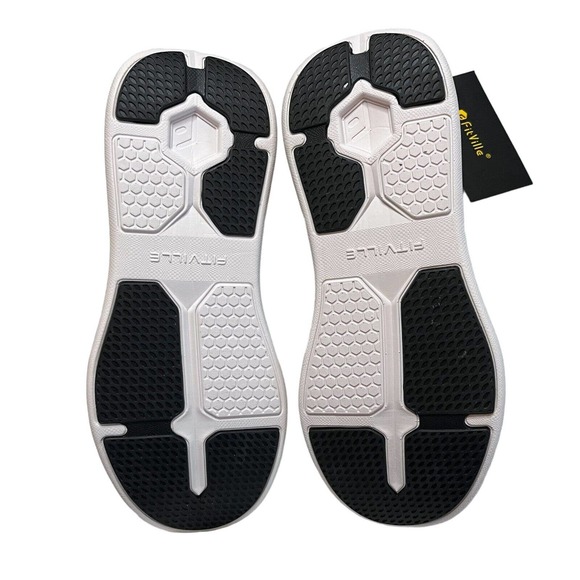 FitVille Women/Men Recovery Slip On Casual Comfort Shoes BriskWalk Black 8/6.5W - Picture 9 of 11